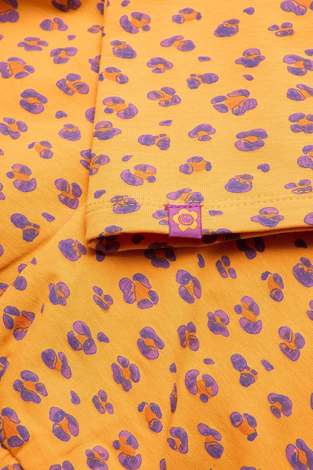 4PRESIDENT Nala Orange broek meisjes luipaardprint