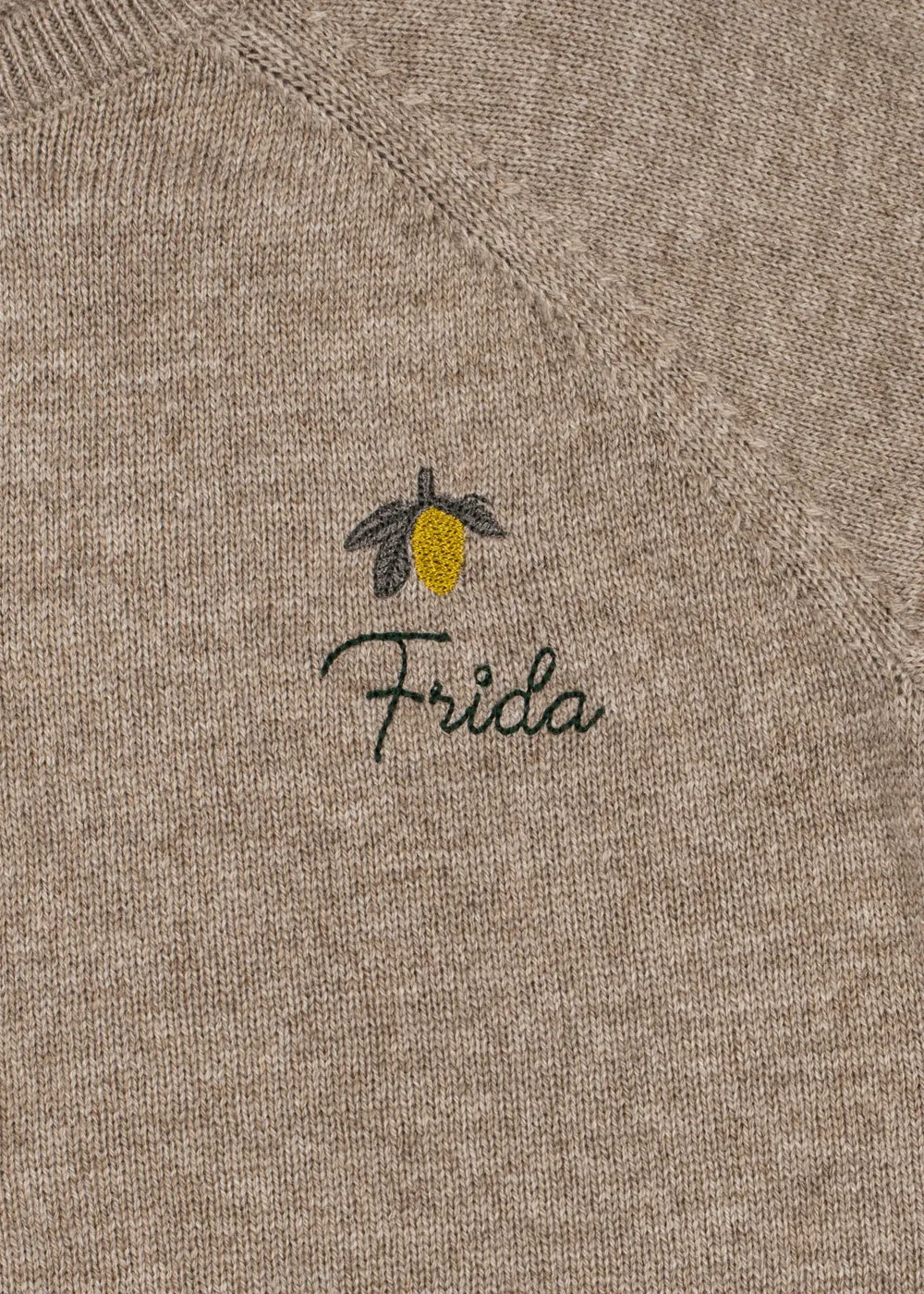 Konges Sløjd Mattou cardigan light brown wolvest