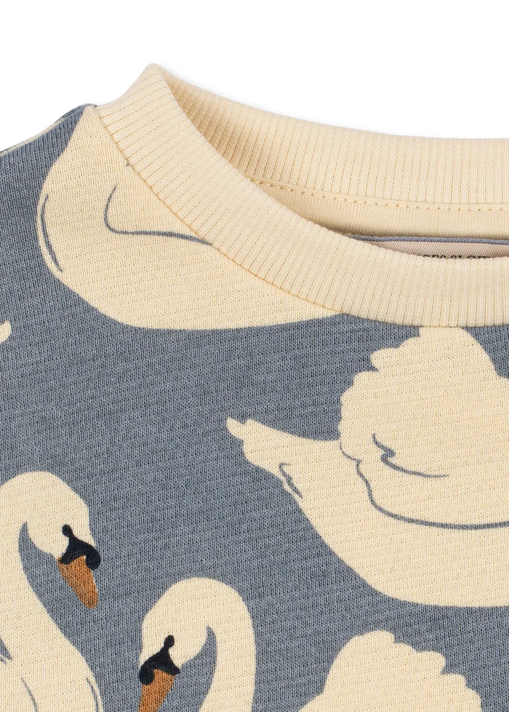 Konges Sløjd Loupy sweaterjurk swan biokatoen