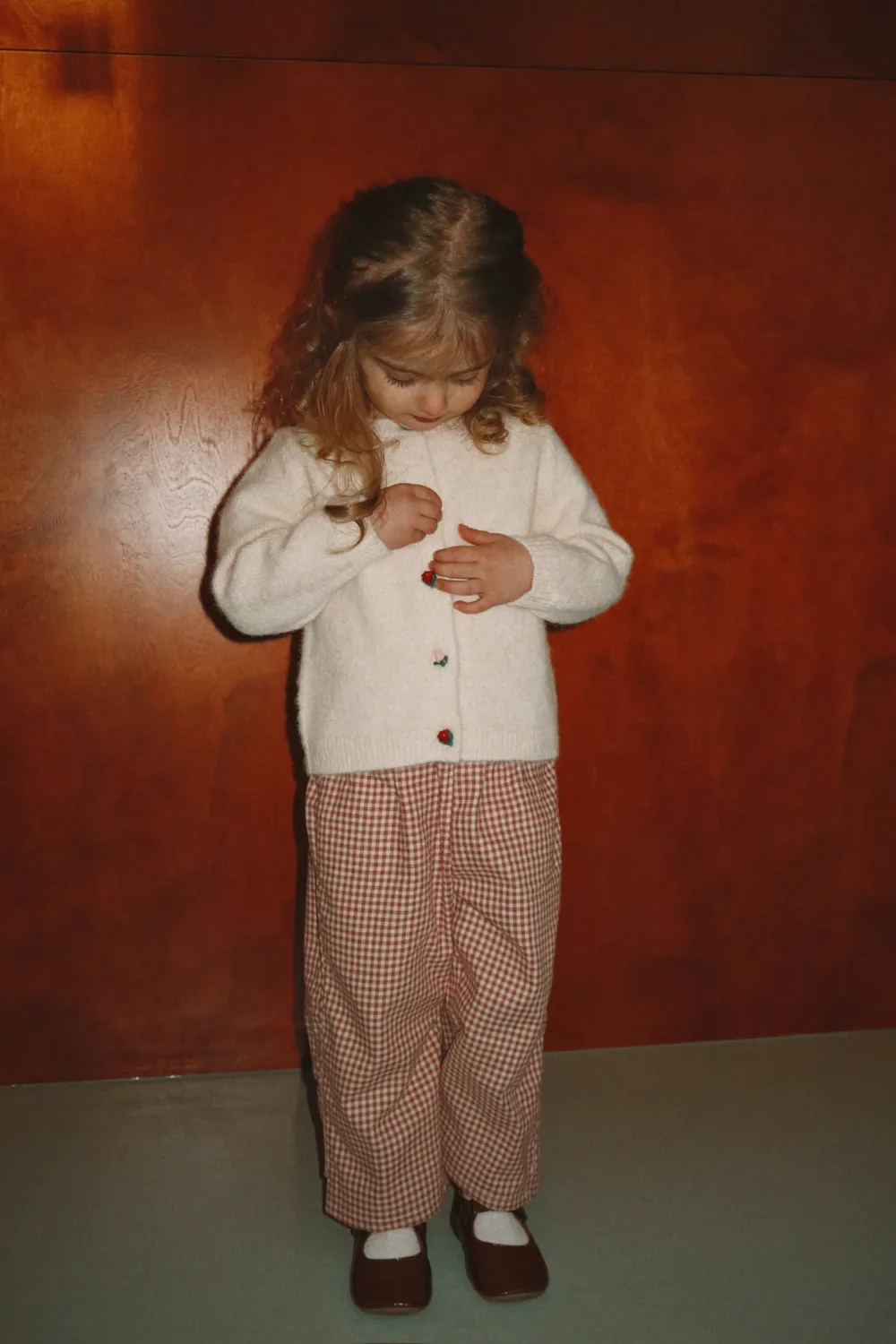 Konges Sløjd Fleuri cardigan buttercream geborsteld