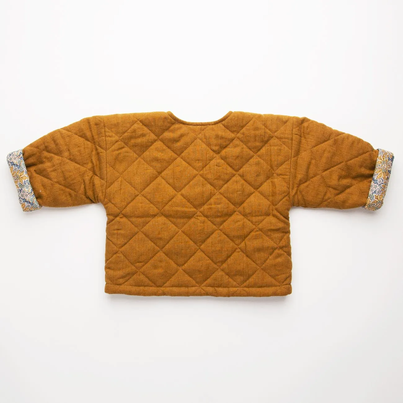 The Mompany Twister jasje caramel linnen