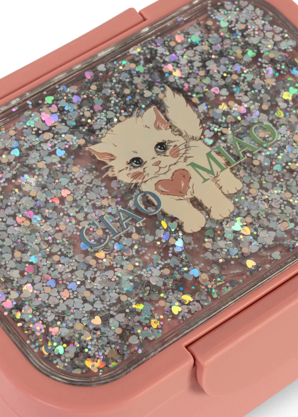 Konges Sløjd Glitter lunchbox ciao miao met verdeler