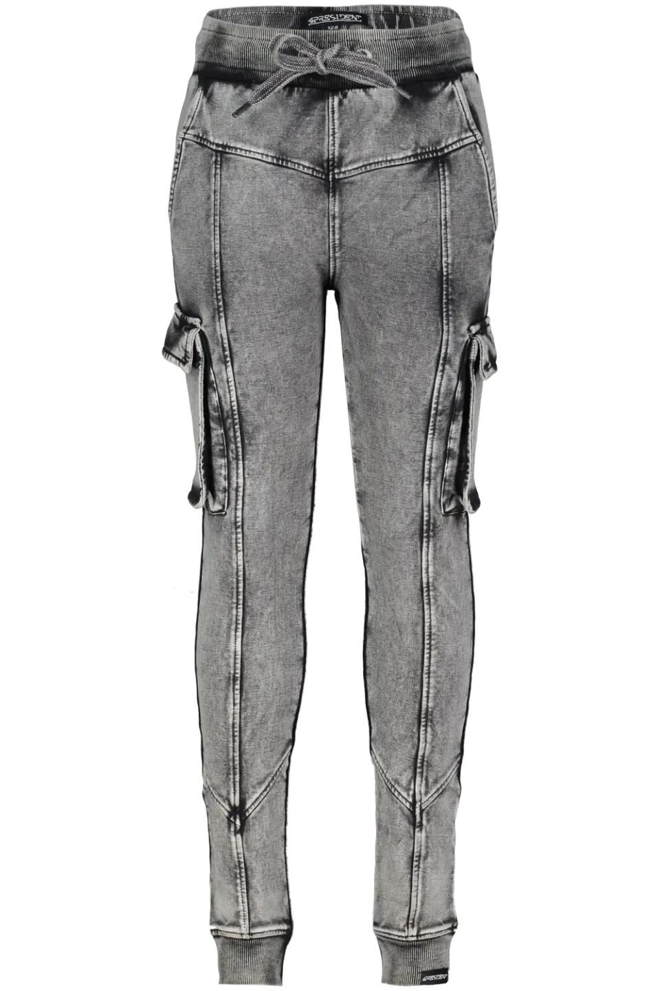 4President Mart Black jongensbroek zwart skinny