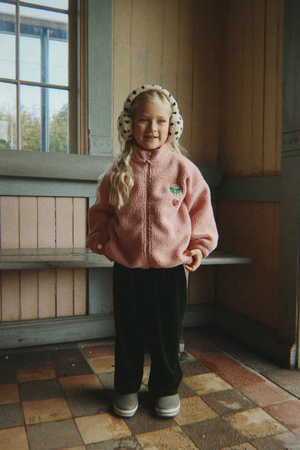 Konges Sløjd Jody teddyjas mellow rose teddyfleece