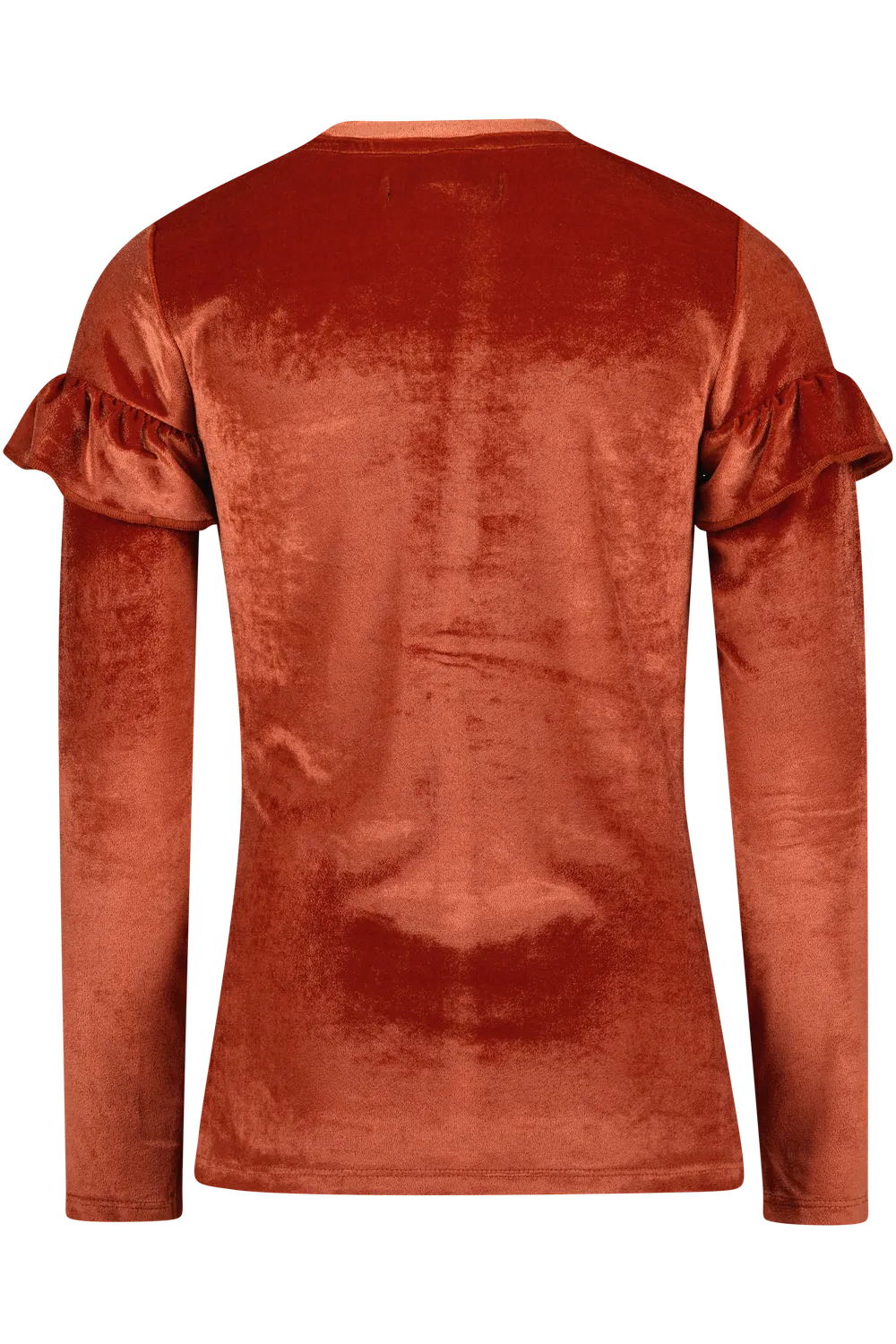 4President Amaya Rust longsleeve velvet ruffles