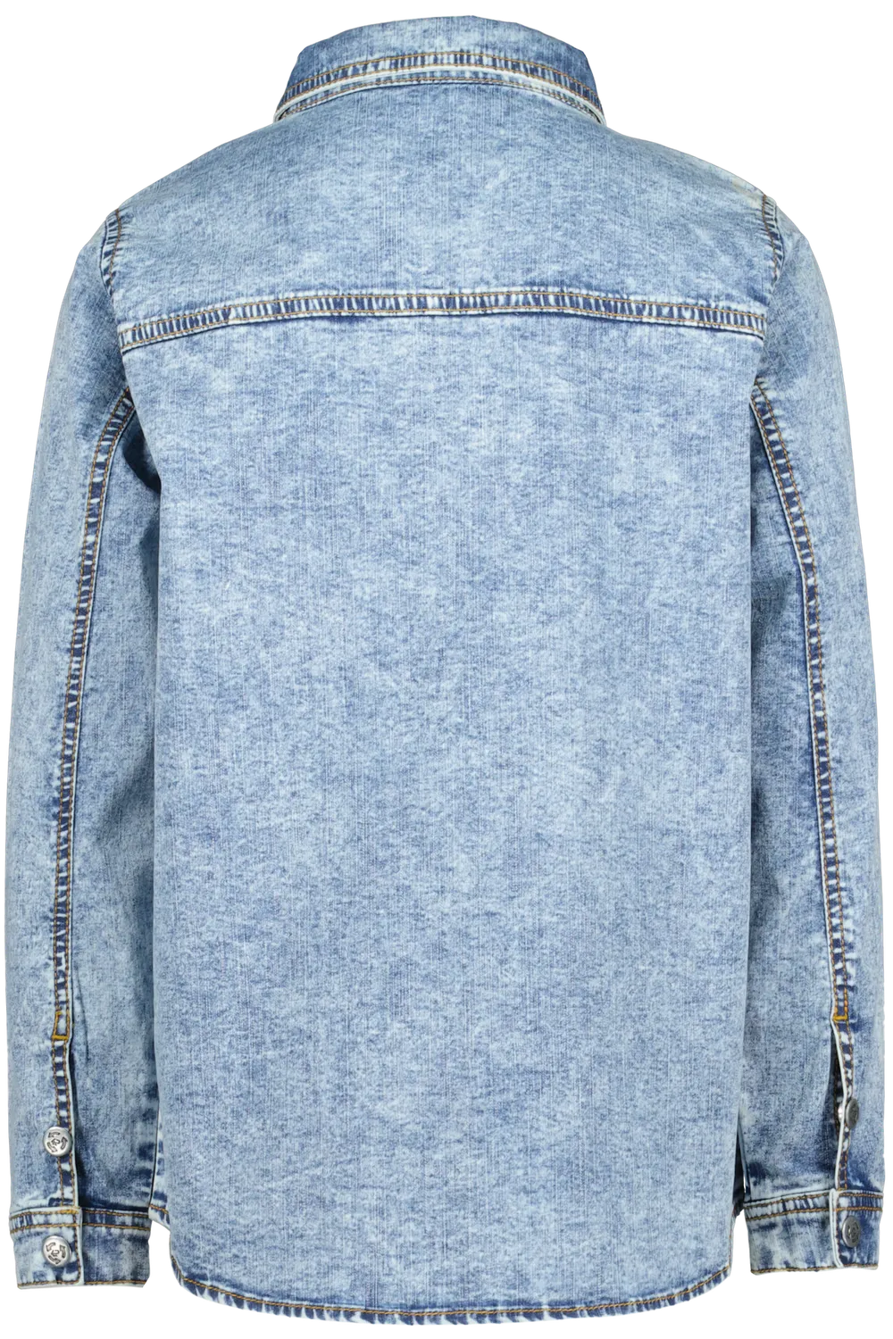 4President Hano overhemd jongens lichtblauw denim