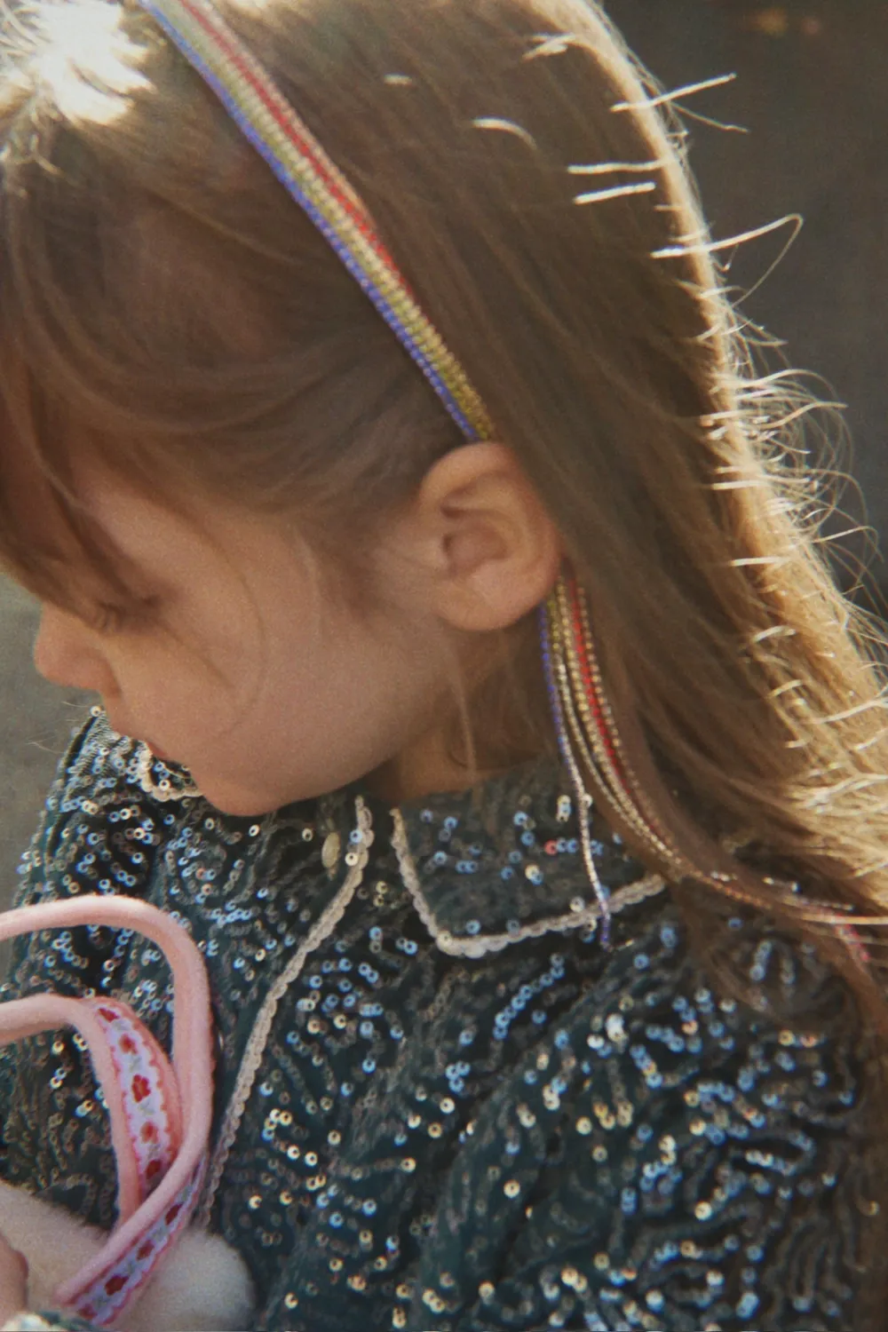 Konges Sløjd Glitter haarband regenboog diadeem