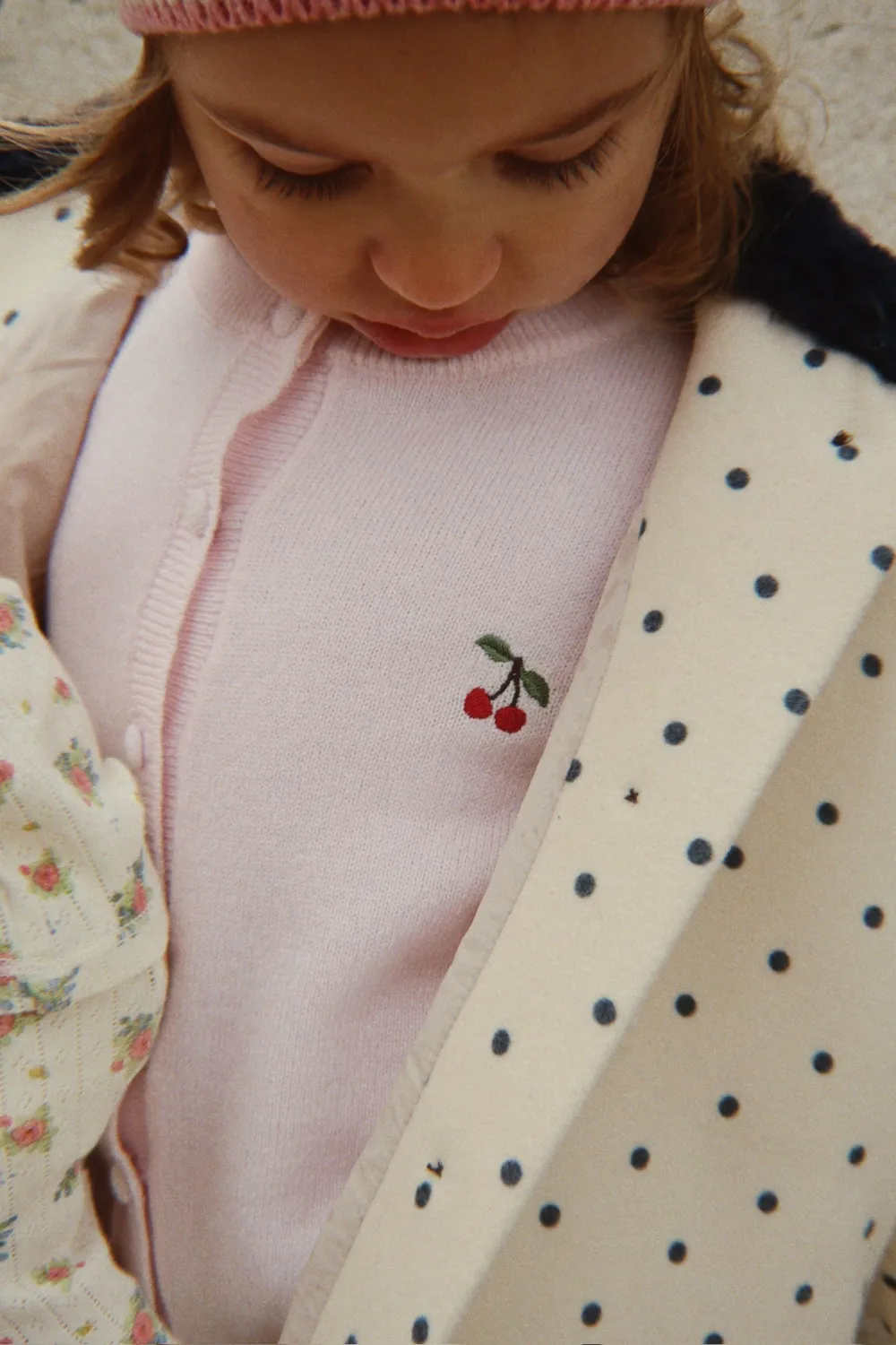 Konges Sløjd Cathy cardigan veiled rose katoen