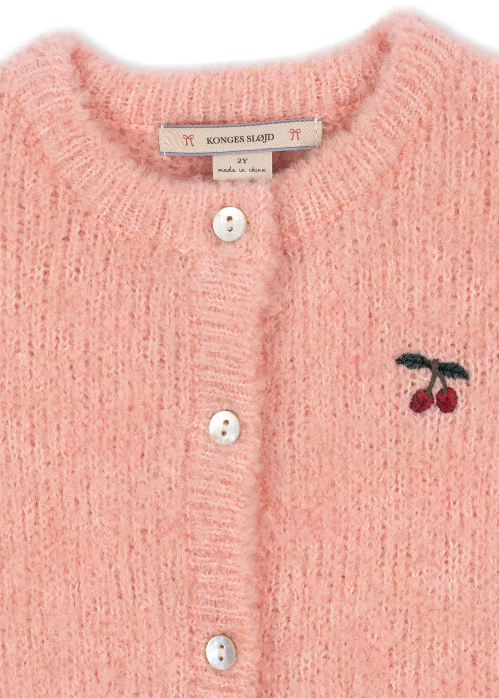 Konges Sløjd Sus cardigan rose gebreid vest