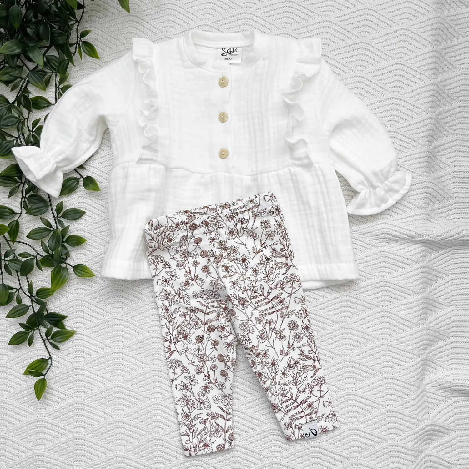 SODA FASHION Natuur Bloem legging bloemenprint