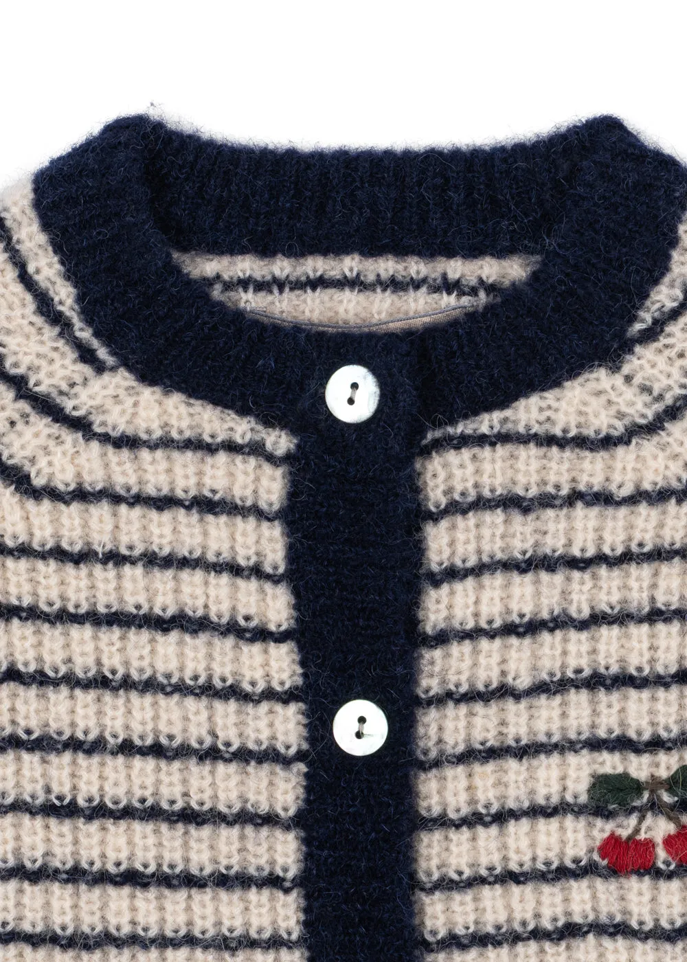 Konges Sløjd Barli Vest Navy Stripe alpacamix