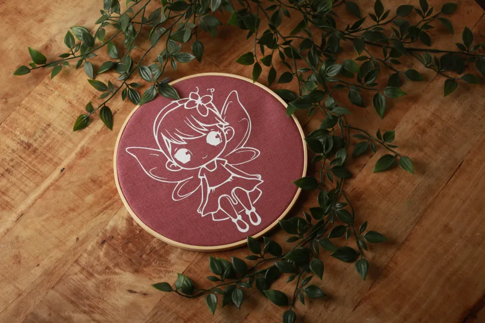 Een presentje Fairy dreams wandcirkel 15 cm roze