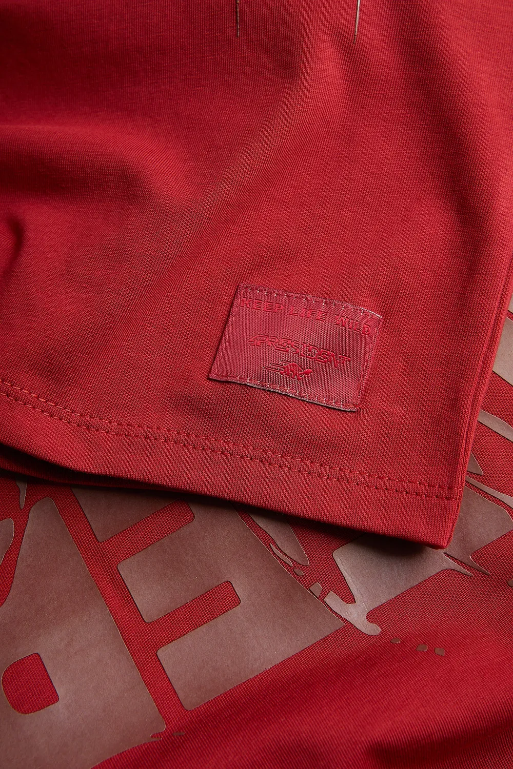4President Gianny Red jongens longsleeve statementprint