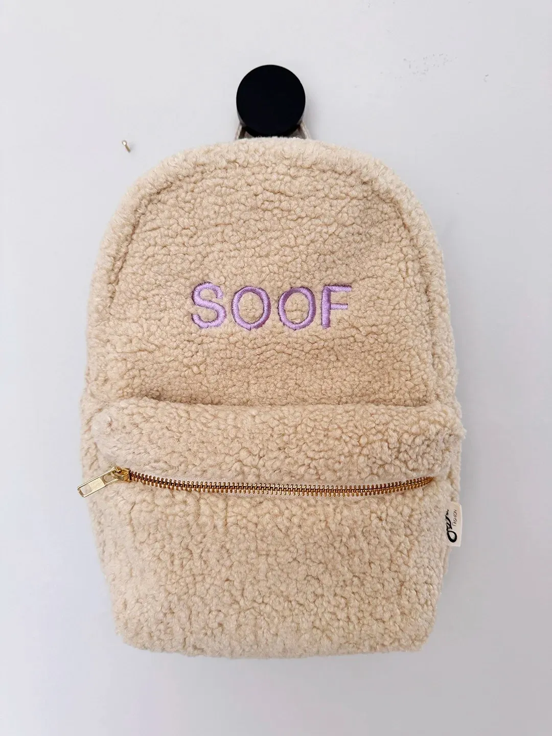 Soda Fashion Teddy rugtas pluche beige