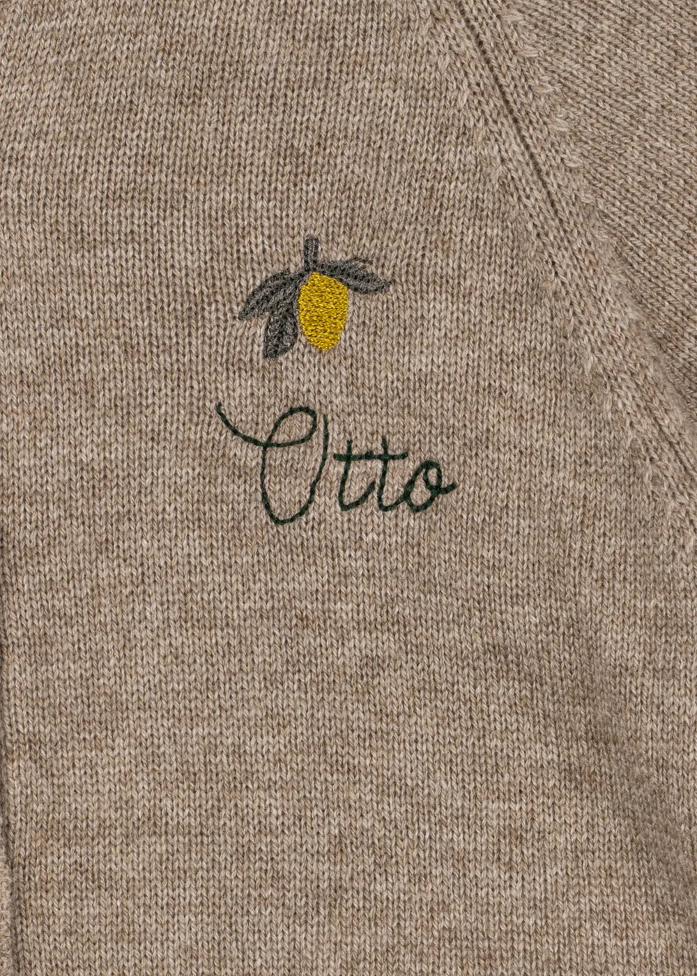 Konges Sløjd Mattou gebreide romper light brown wol