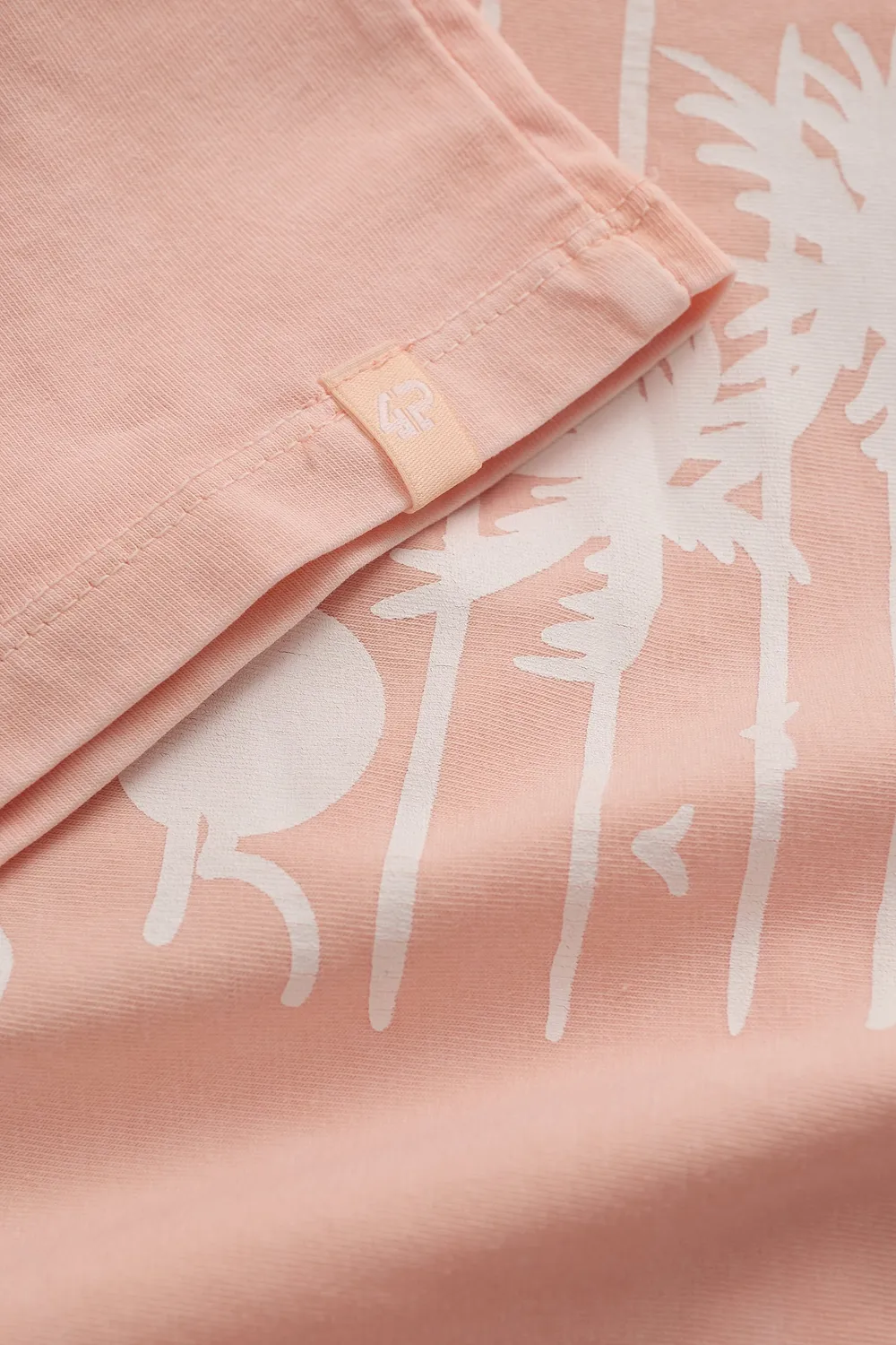 4President Romy T-shirt meisjes peach quartz katoen