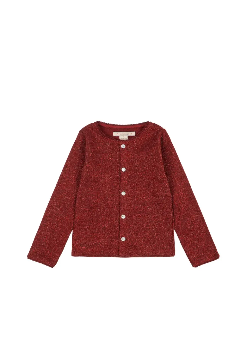 Konges Sløjd Roli cardigan red dahlia glitter