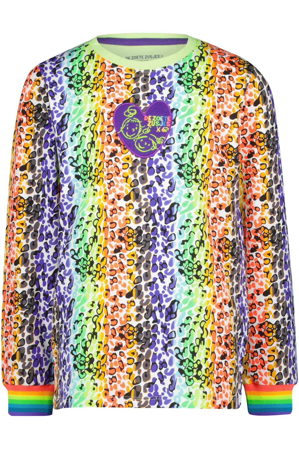 4PRESIDENT Jip pyjama leopard aop biokatoen