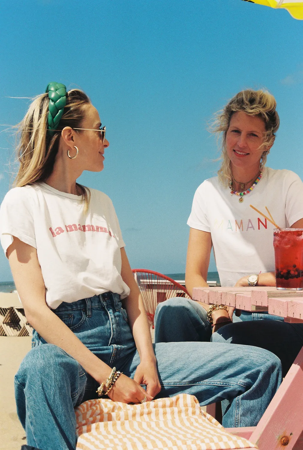 The Mompany La Mamma T-shirt ongebleekt katoen