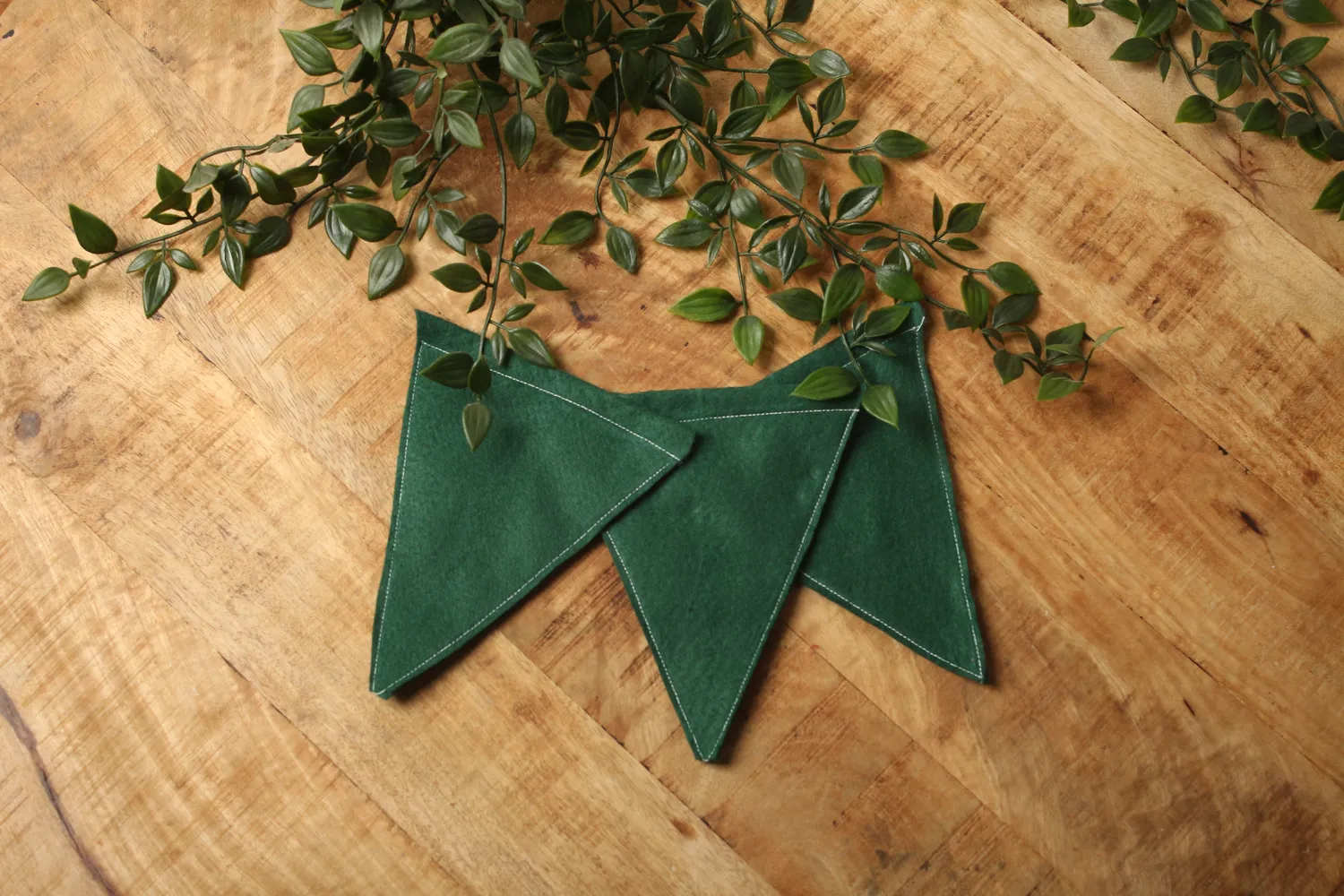 Een presentje Herfsttinten vlaggenlijn wolvilt 150 cm