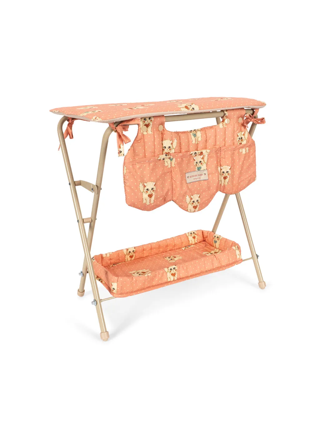 Konges Sløjd Poppenverschoontafel ciao miao rose katoen
