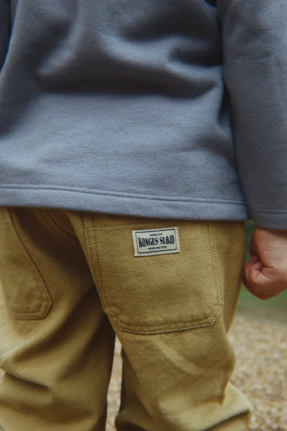 Konges Sløjd Frankie Broek khaki bio katoen keper