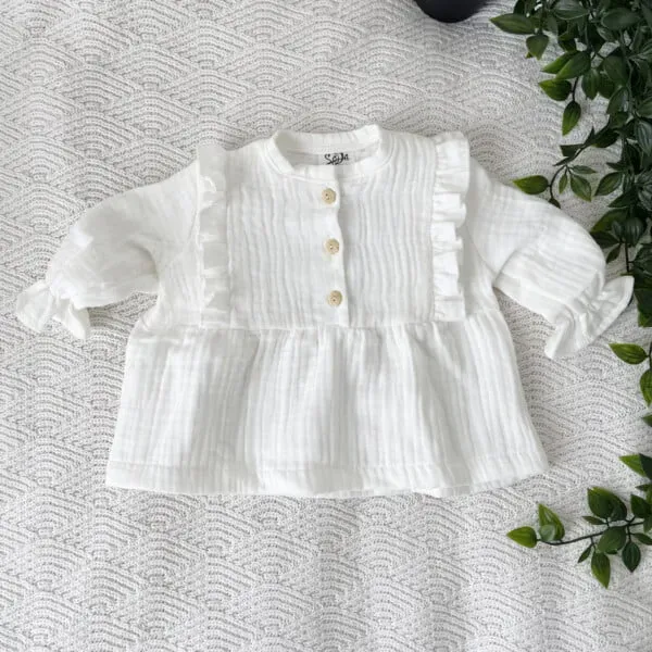 SODA FASHION Blouse mousseline offwhite baby