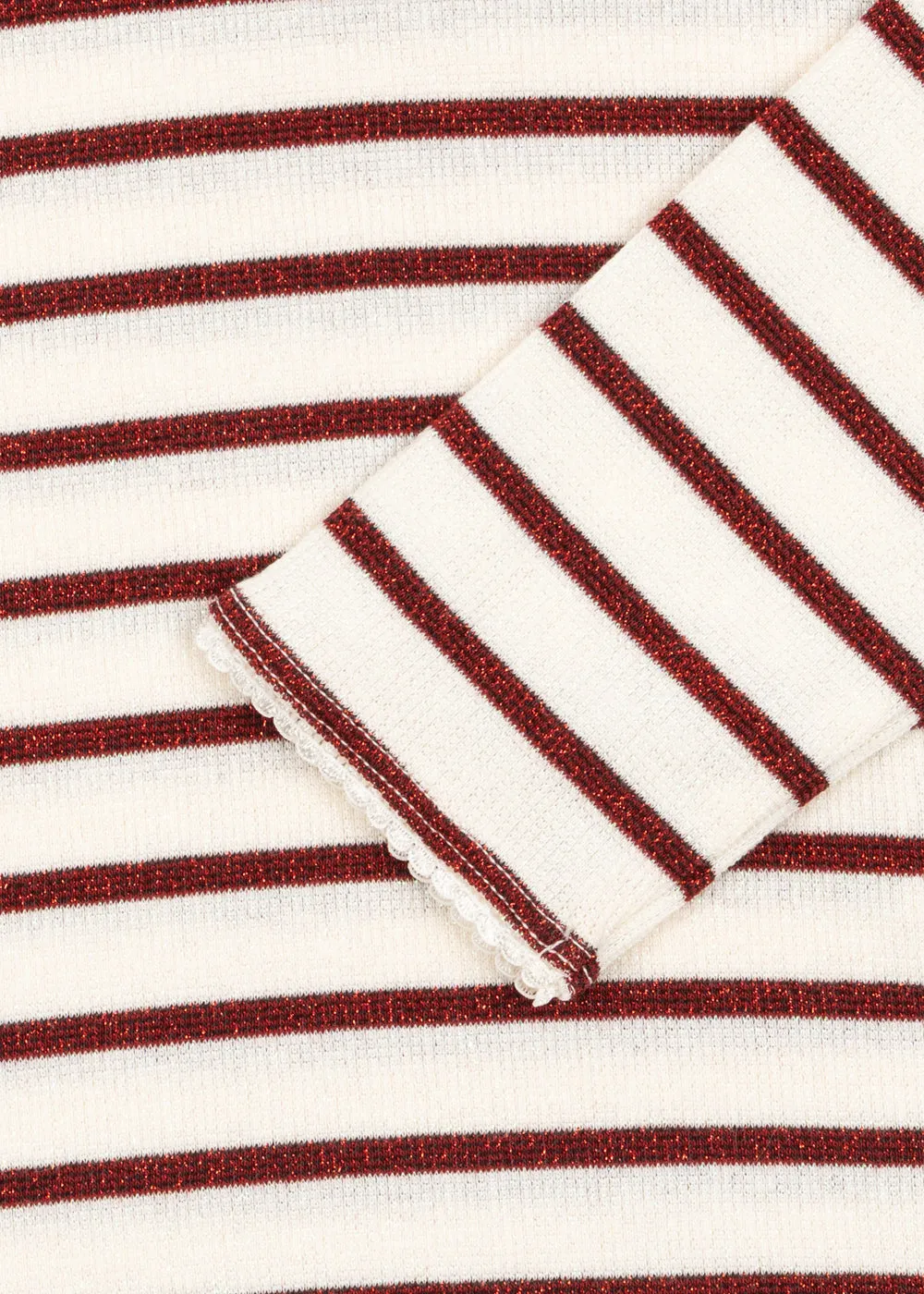Konges Sløjd Roli streepblouse Creamy Stripe glitter