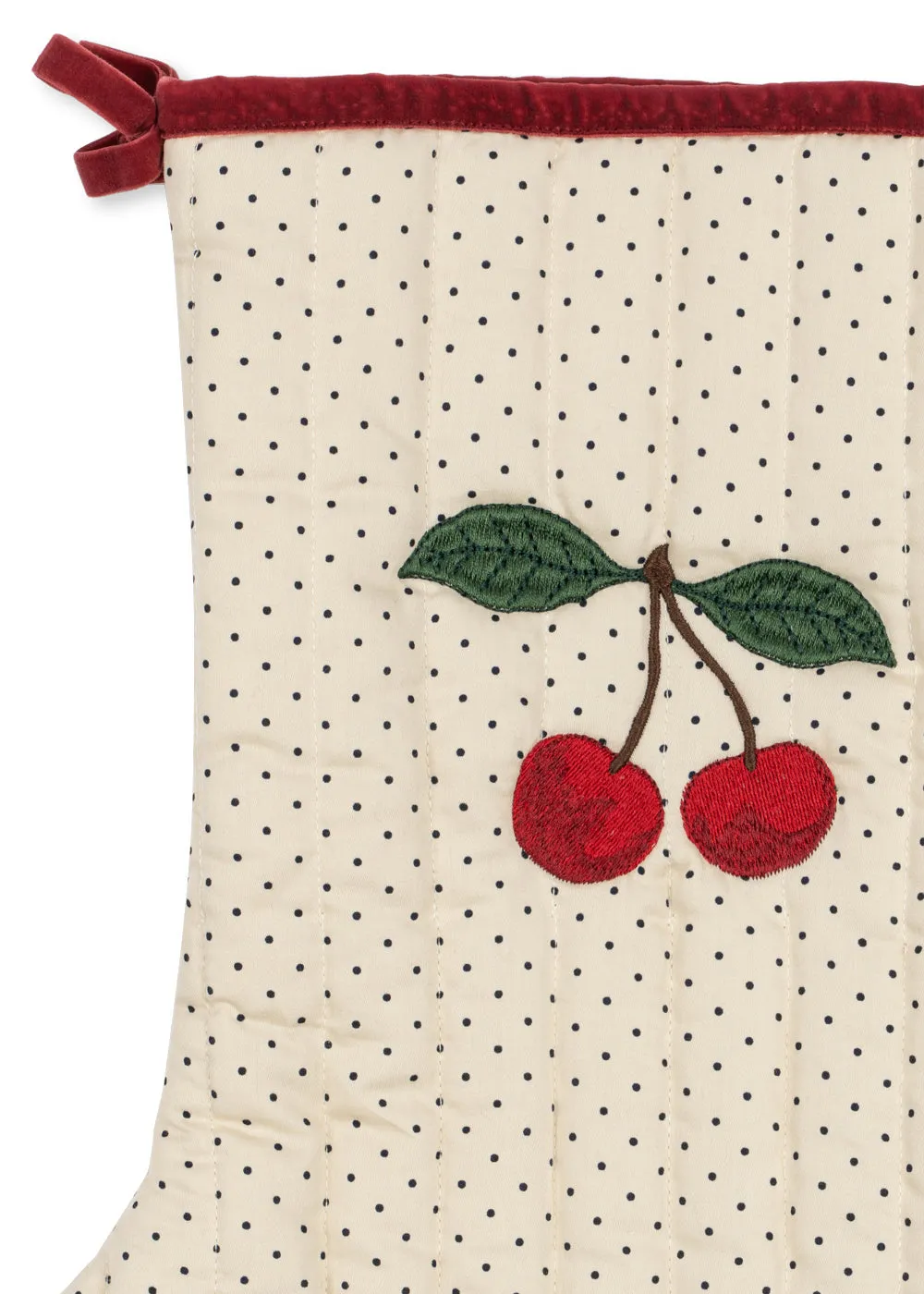 Konges Sløjd Kerstsok Cherry Kers Rood 44 cm
