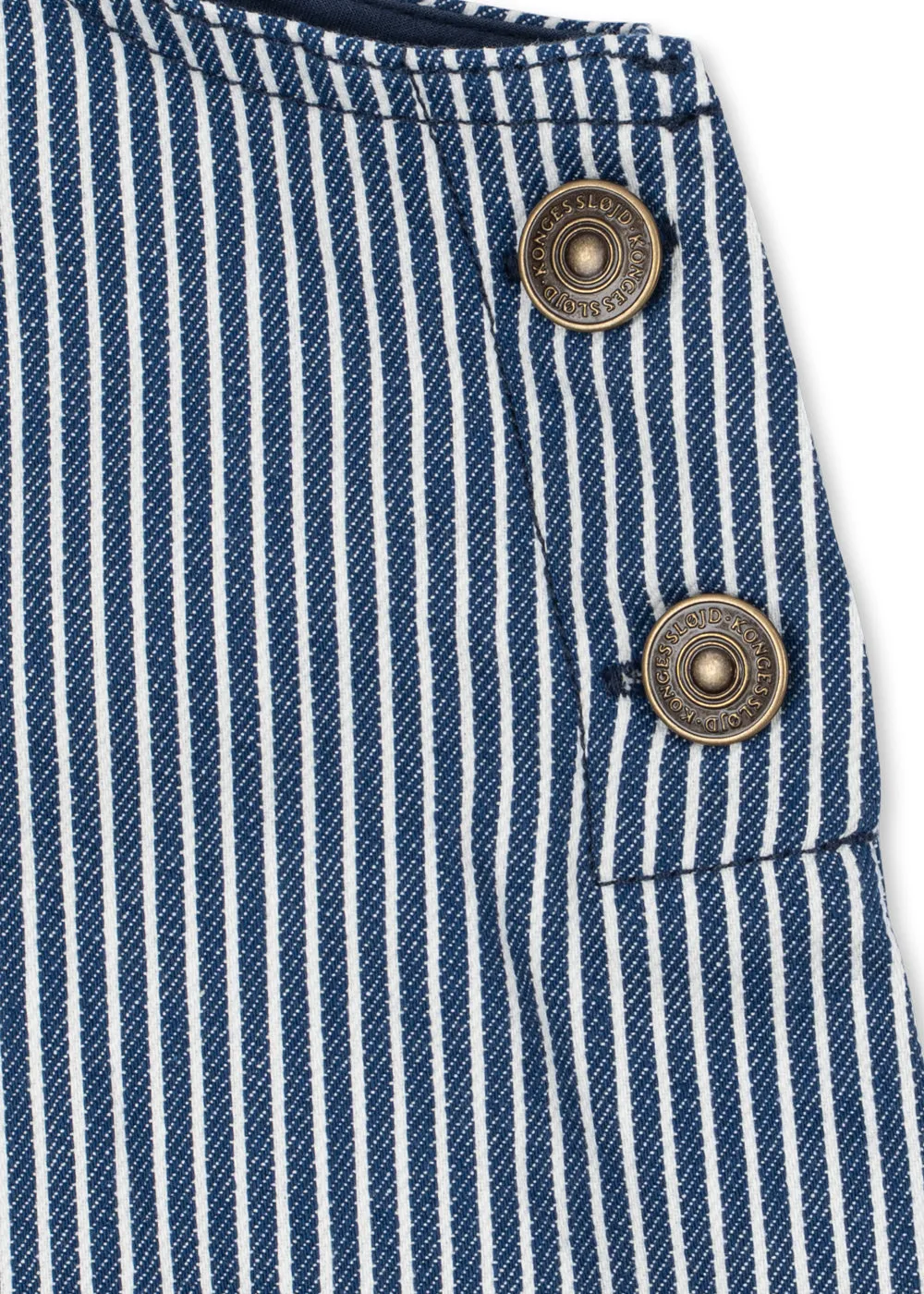 Konges Sløjd Luc tuinbroek blue stripe biokatoen