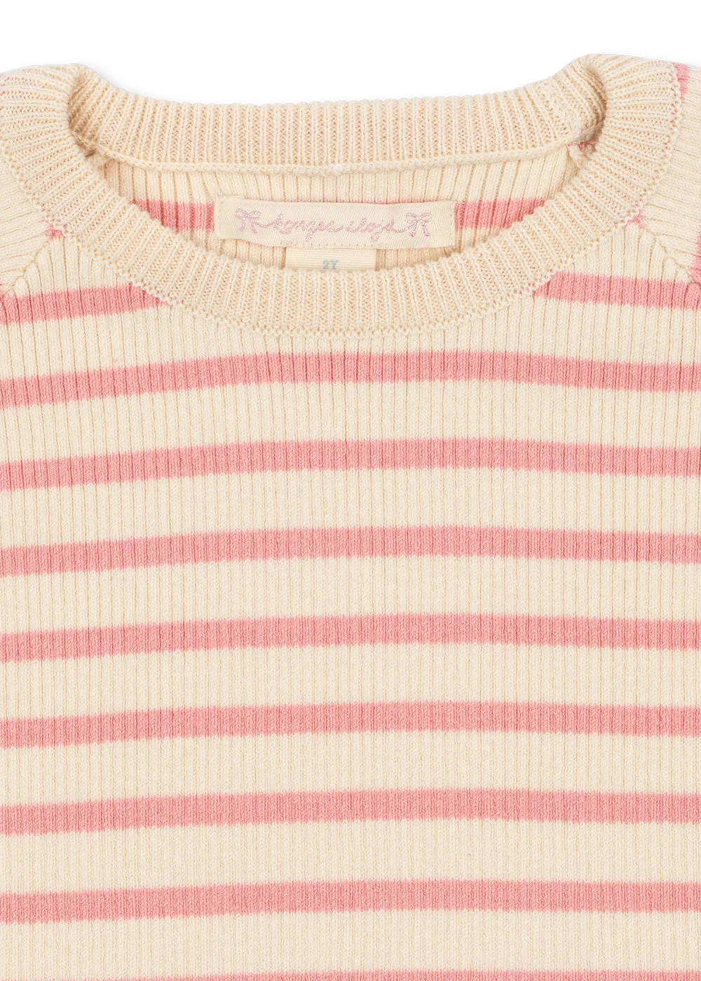 Konges Sløjd Buma Gebreide Trui Peony Butter Stripe