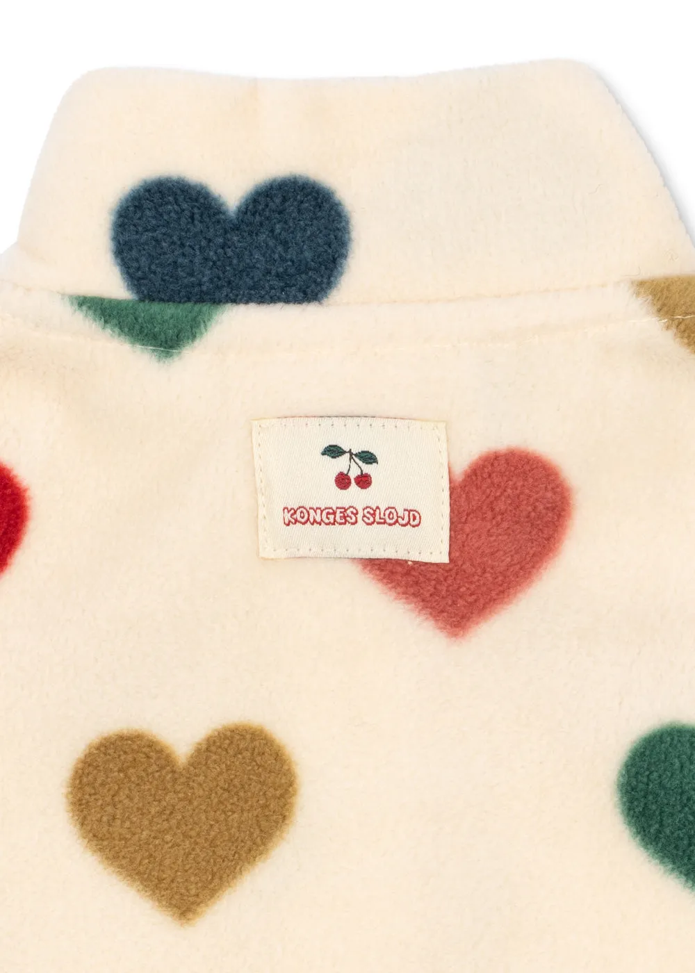 Konges Sløjd Tavi Fleece Sweater bon coeur coloré