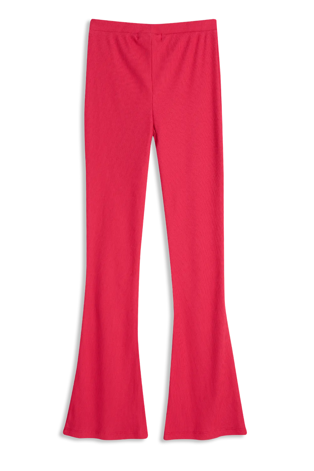 4President Roxy Fuchsia flare broek roze ribstof