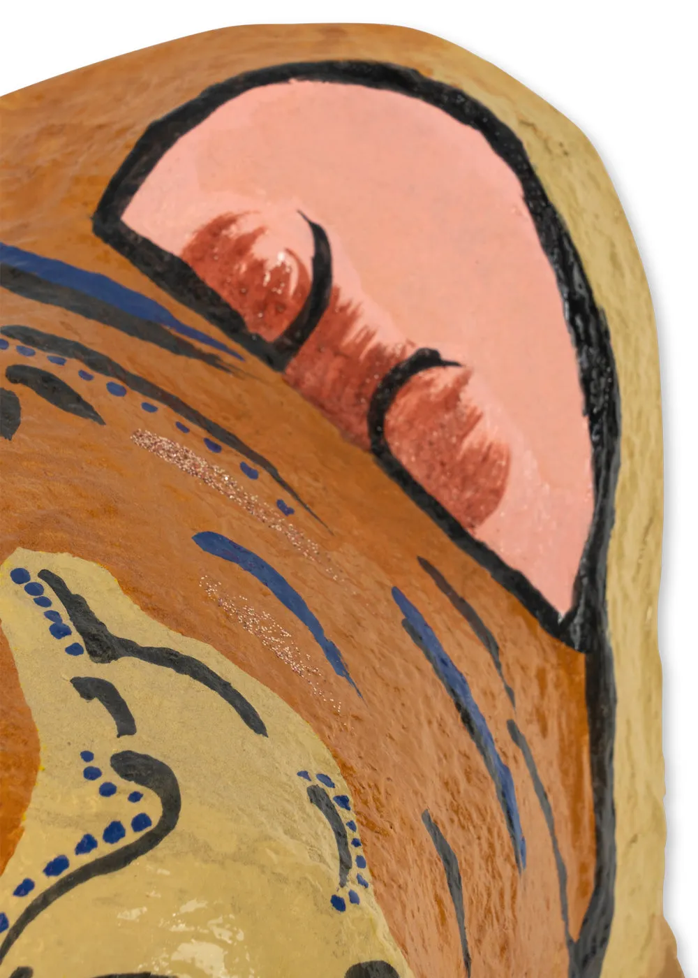 Konges Sløjd Tijger Wanddecoratie Tiger Papier-maché