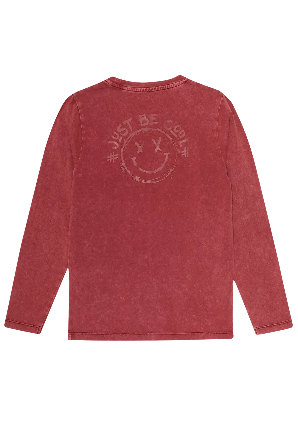 4President Noud Longsleeve jongens rood katoen graphic