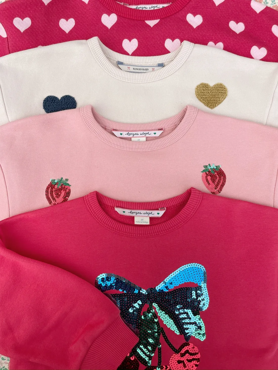 Konges Sløjd Lou Sweater Trui multi heart biokatoen