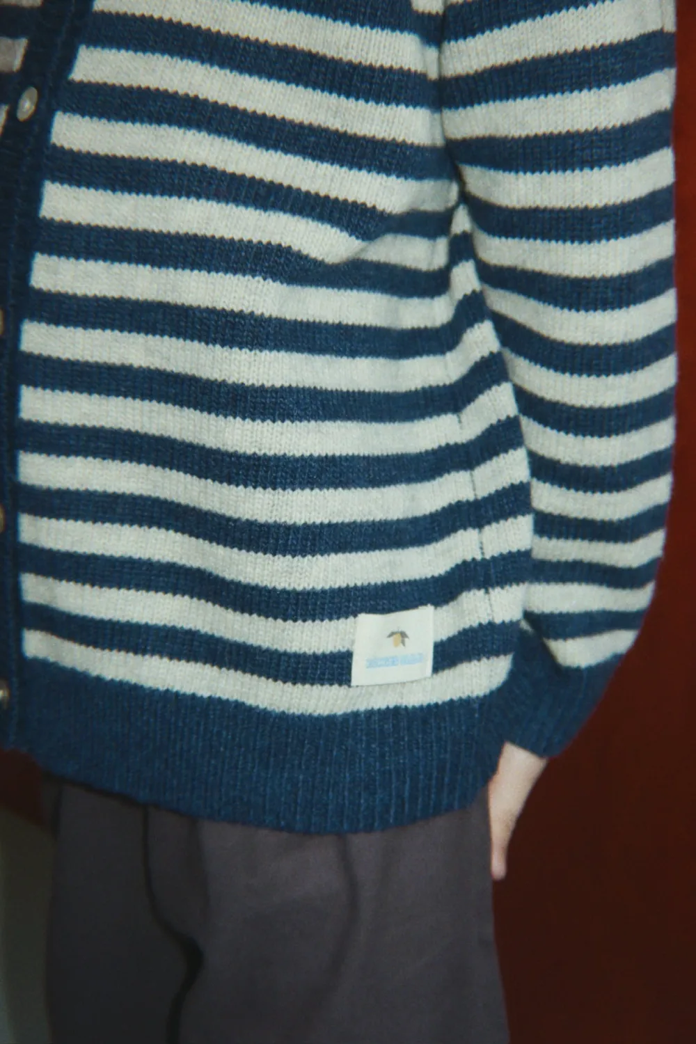 Konges Sløjd Billi vest Blue Stripe wolmix