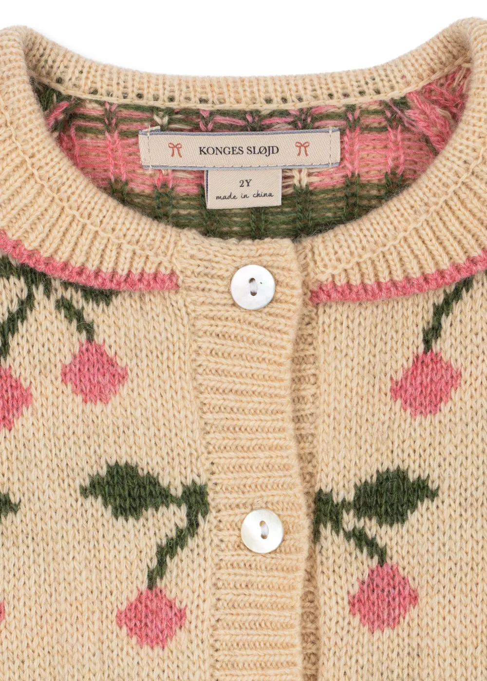 Konges Sløjd Belou Kraag Cardigan cherry wolmix
