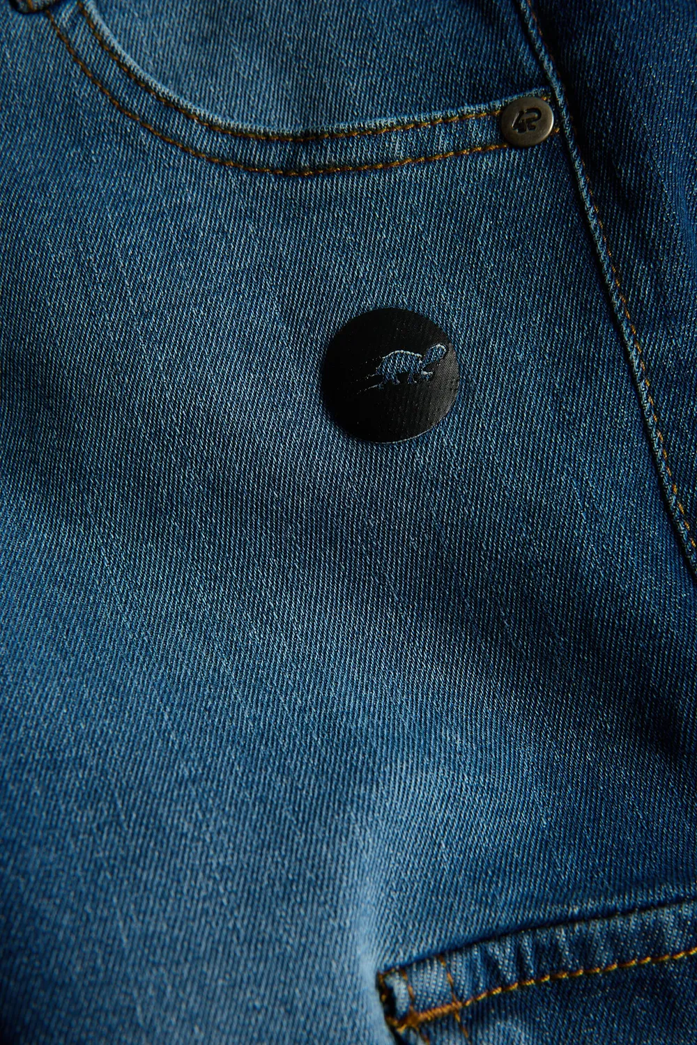 4PRESIDENT Geoff jeans blauw cargo zakken