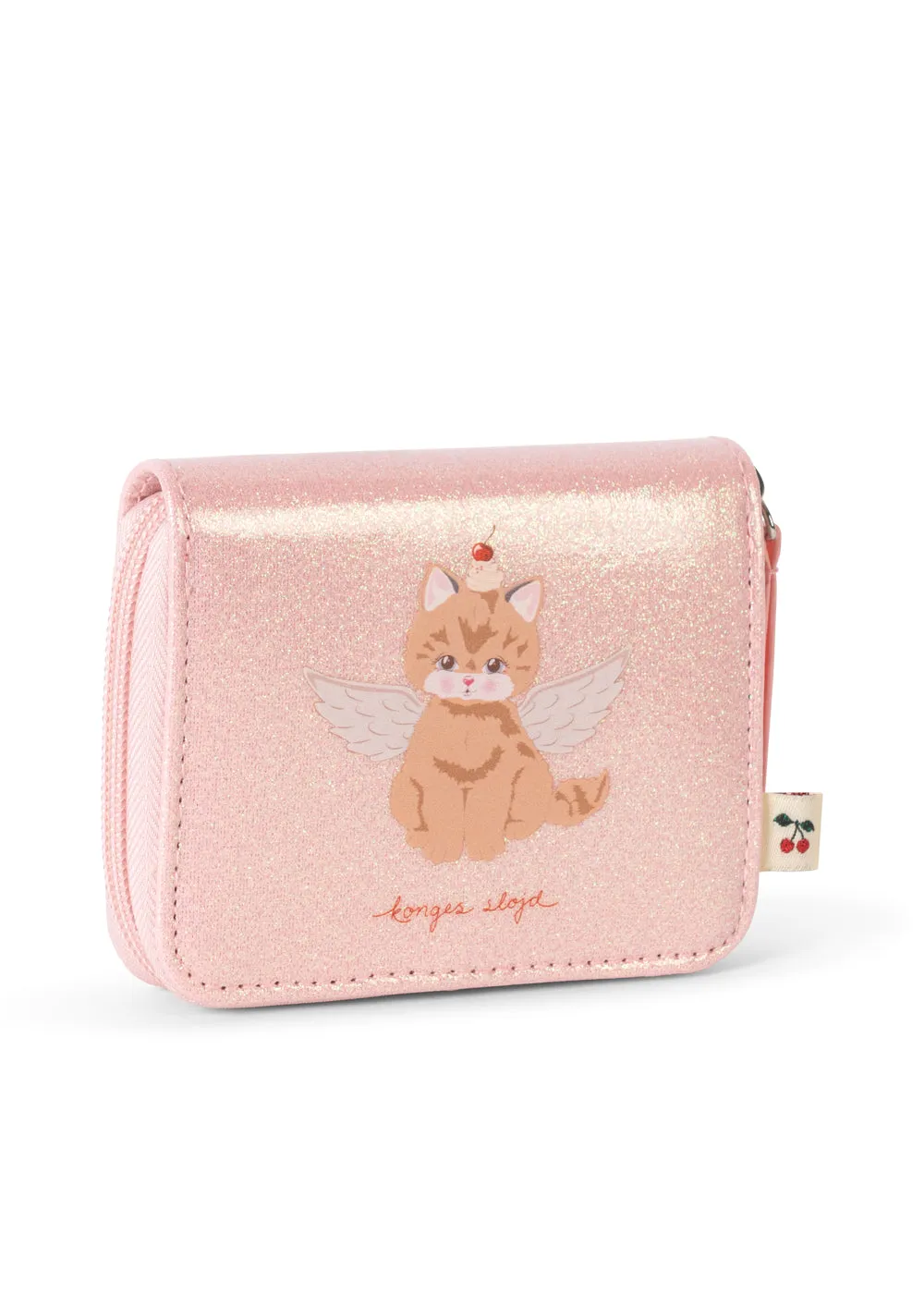 Konges Sløjd Kattenportemonnee cerise glitter pink