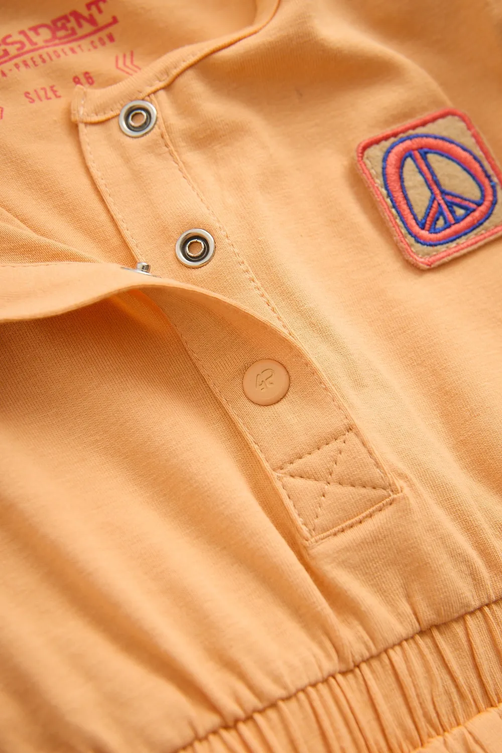 4President Clair jumpsuit meisjes peach zacht katoen