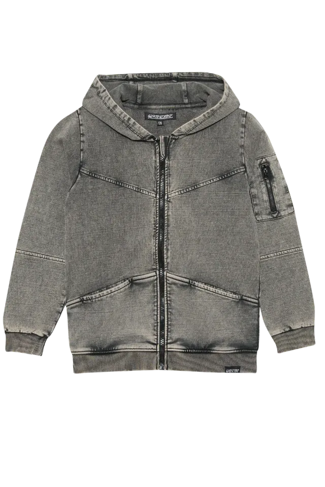 4President Nijs Black hoodie jongens zwart