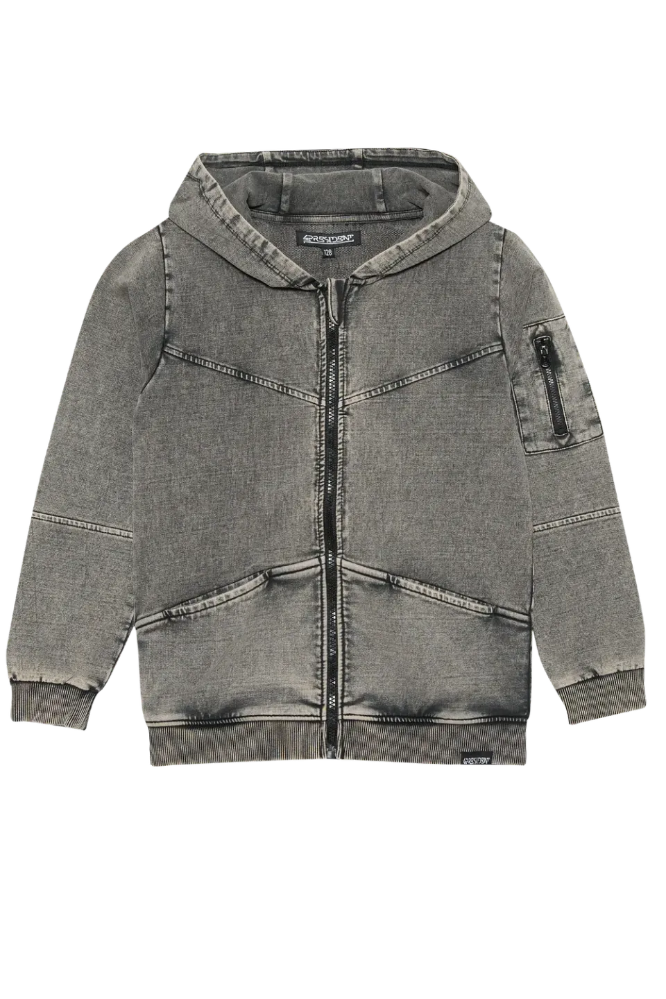 4President Nijs Black hoodie jongens zwart