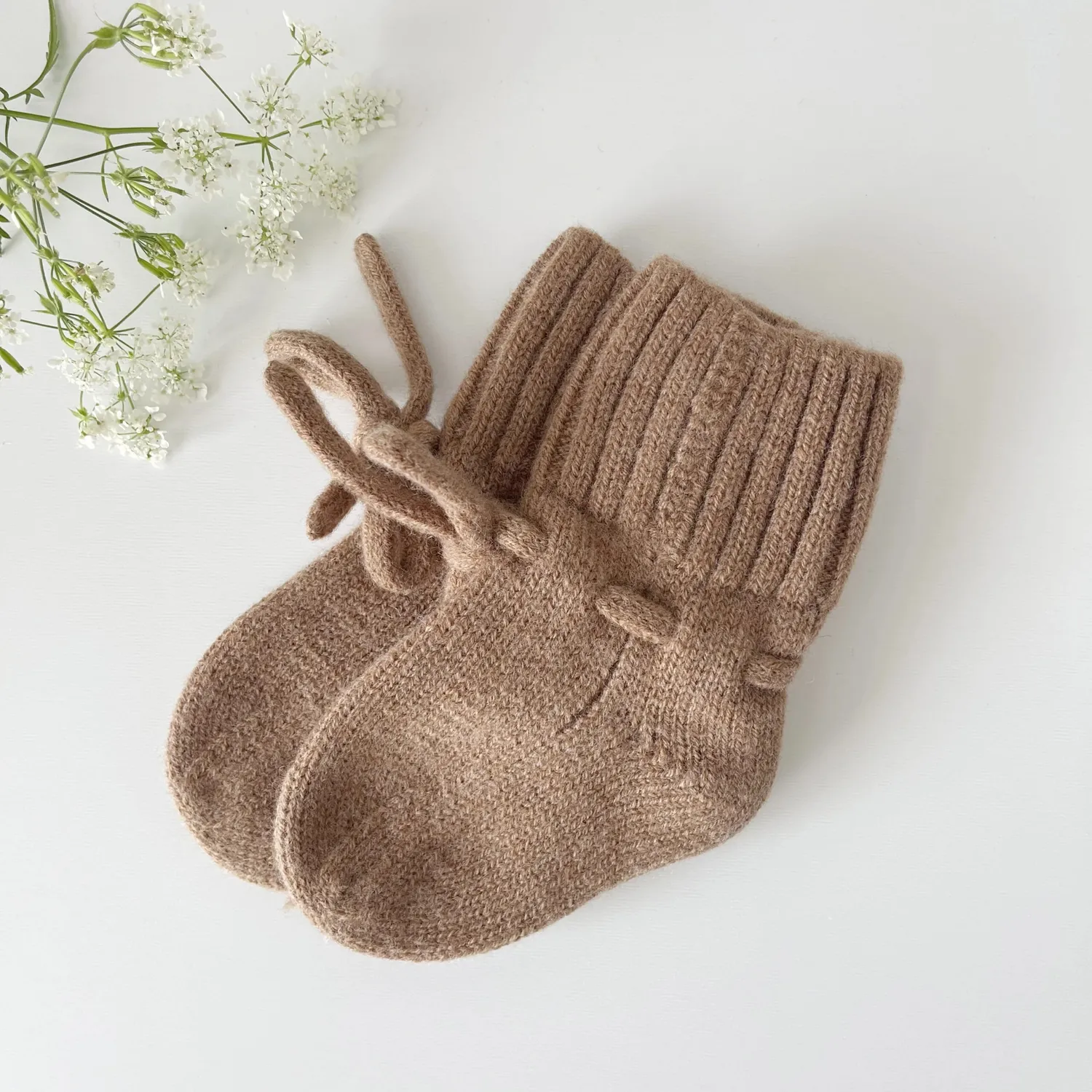 SODA FASHION Merino Wol Beanie Newborn Bruin