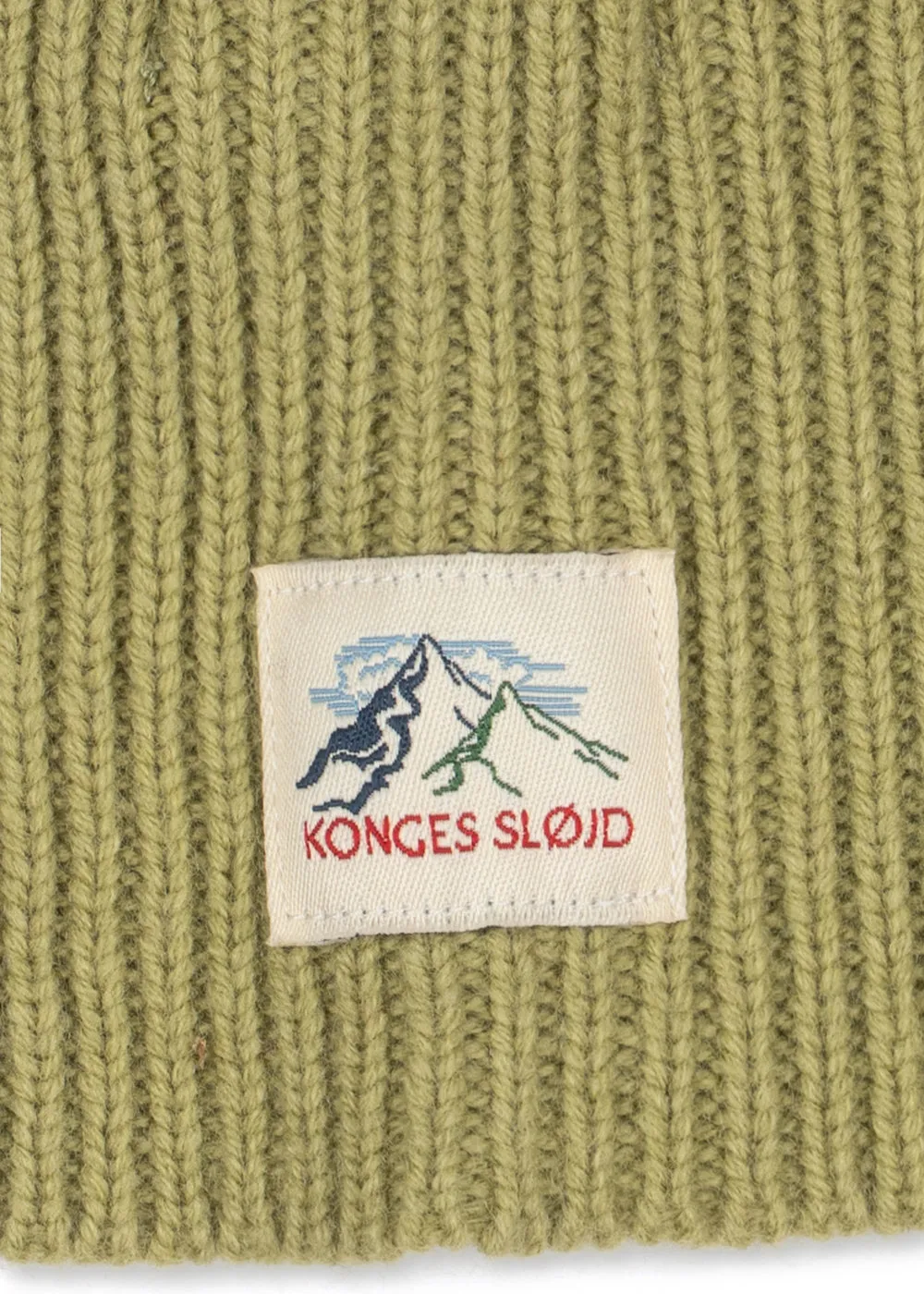 Konges Sløjd Basil bivakmuts pale olive green wol