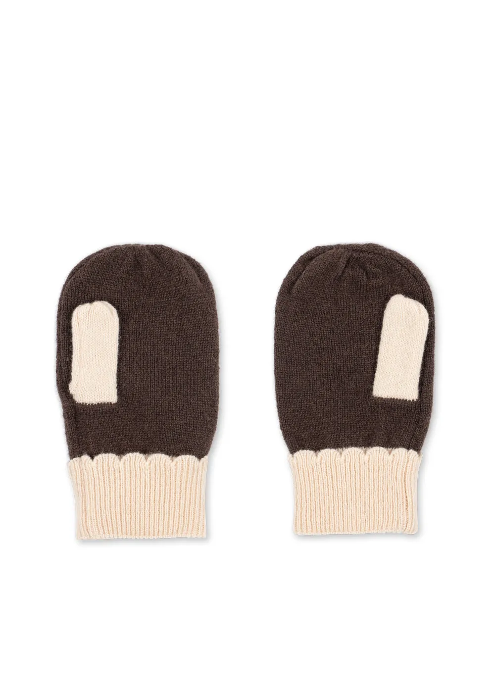 Konges Sløjd Collette wanten chocolate brown wol