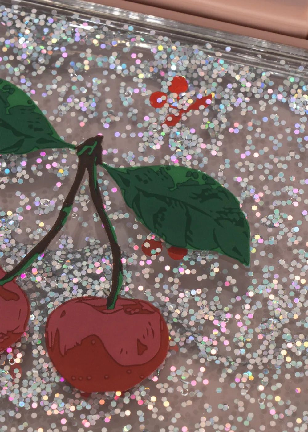 Konges Sløjd Cherry Blush glitter lunchbox met vak