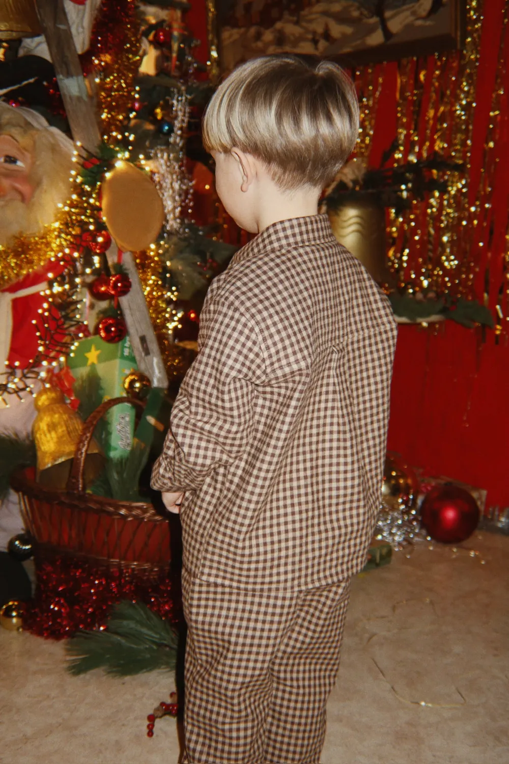 Konges Sløjd Foret overhemd chocolate check – flanel