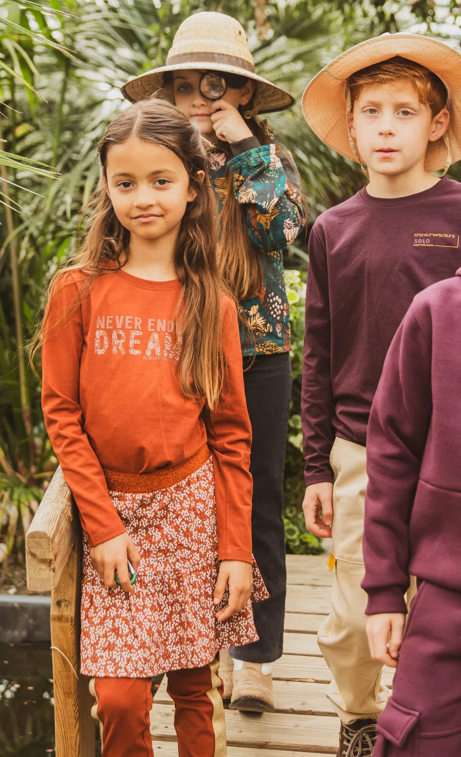 4President Ineke Brandy Brown longsleeve katoen meisjes