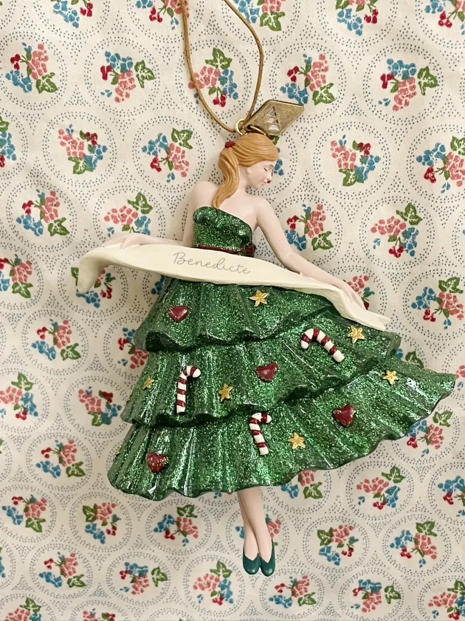 Konges Sløjd Ballerina Kerstornament multi breekbaar